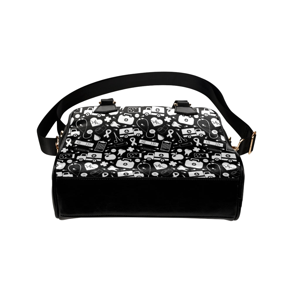 Medical Pattern Print Design 01 Shoulder Handbag