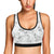 Marble Pattern Print Design 01 Sports Bra