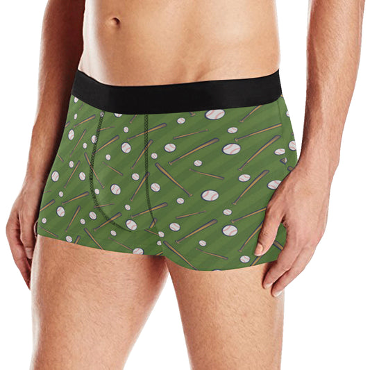 Baseball Pattern Print Design 02 Men's Boxer Briefs