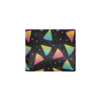 Rainbow Watermelon Pattern Print Design A04 Men's ID Card Wallet