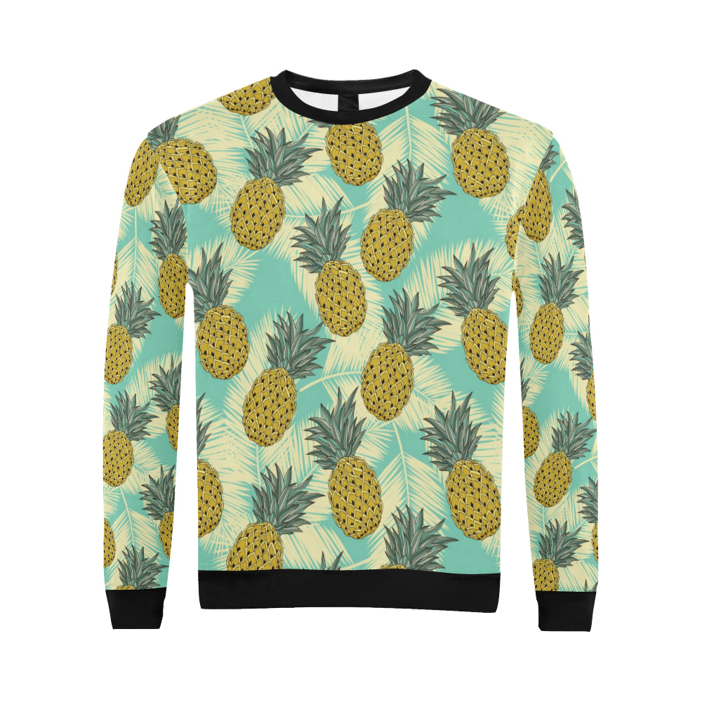 Pineapple Pattern Print Design PP03 Men Long Sleeve Sweatshirt