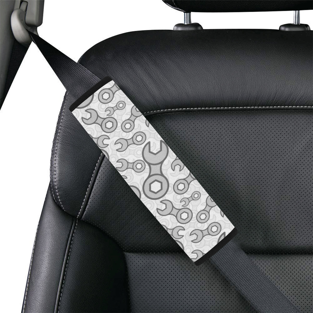 Mechanic Pattern Print Design 05 Car Seat Belt Cover