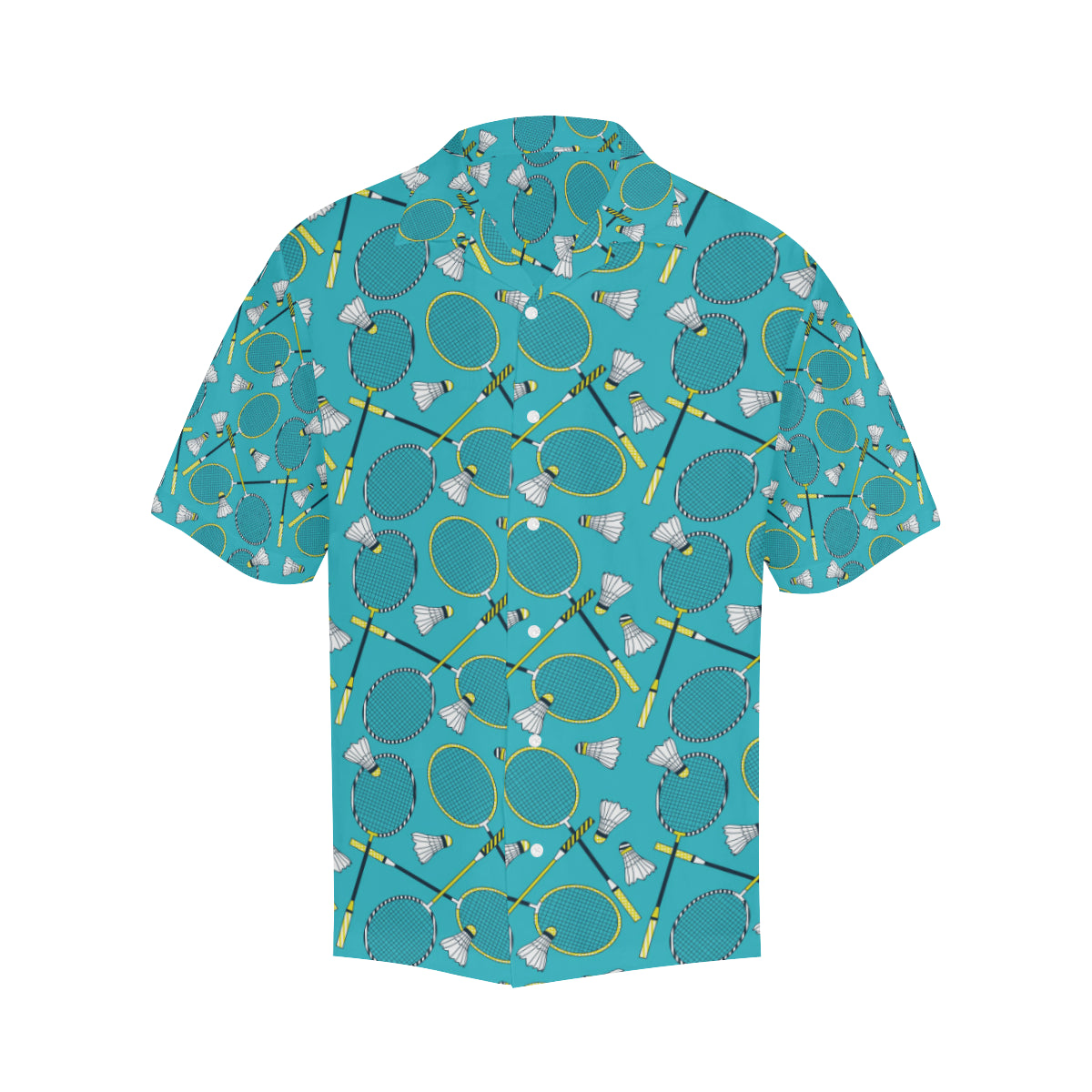 Badminton Pattern Print Design 06 Men's Hawaiian Shirt