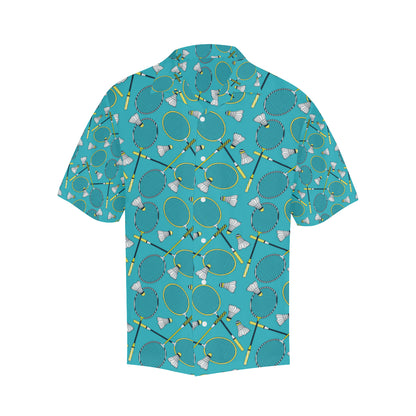 Badminton Pattern Print Design 06 Men's Hawaiian Shirt
