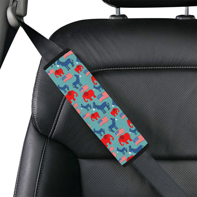 Donkey Red Elephant Pattern Print Design 03 Car Seat Belt Cover