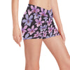 Orchid Pattern Print Design OR08 Yoga Shorts