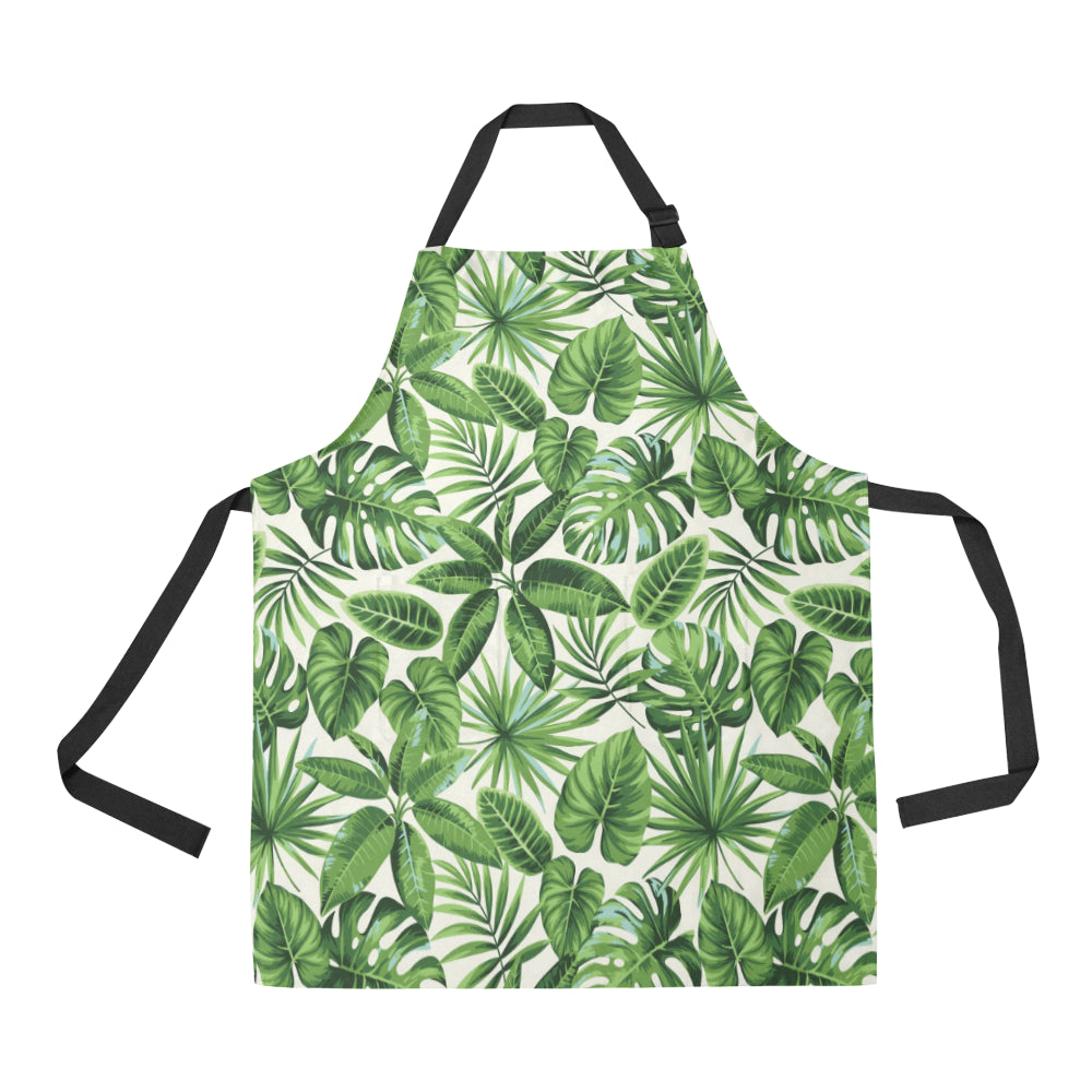 Tropical Flower Pattern Print Design TF013 Apron with Pocket