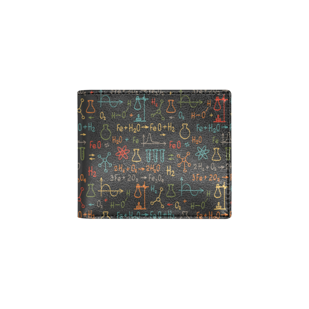 Chemical Pattern Print Design 03 Men's ID Card Wallet