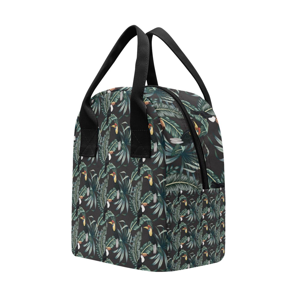Rainforest Pattern Print Design RF06 Insulated Lunch Bag