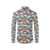 Tribal Wave Pattern Print Men's Long Sleeve Shirt