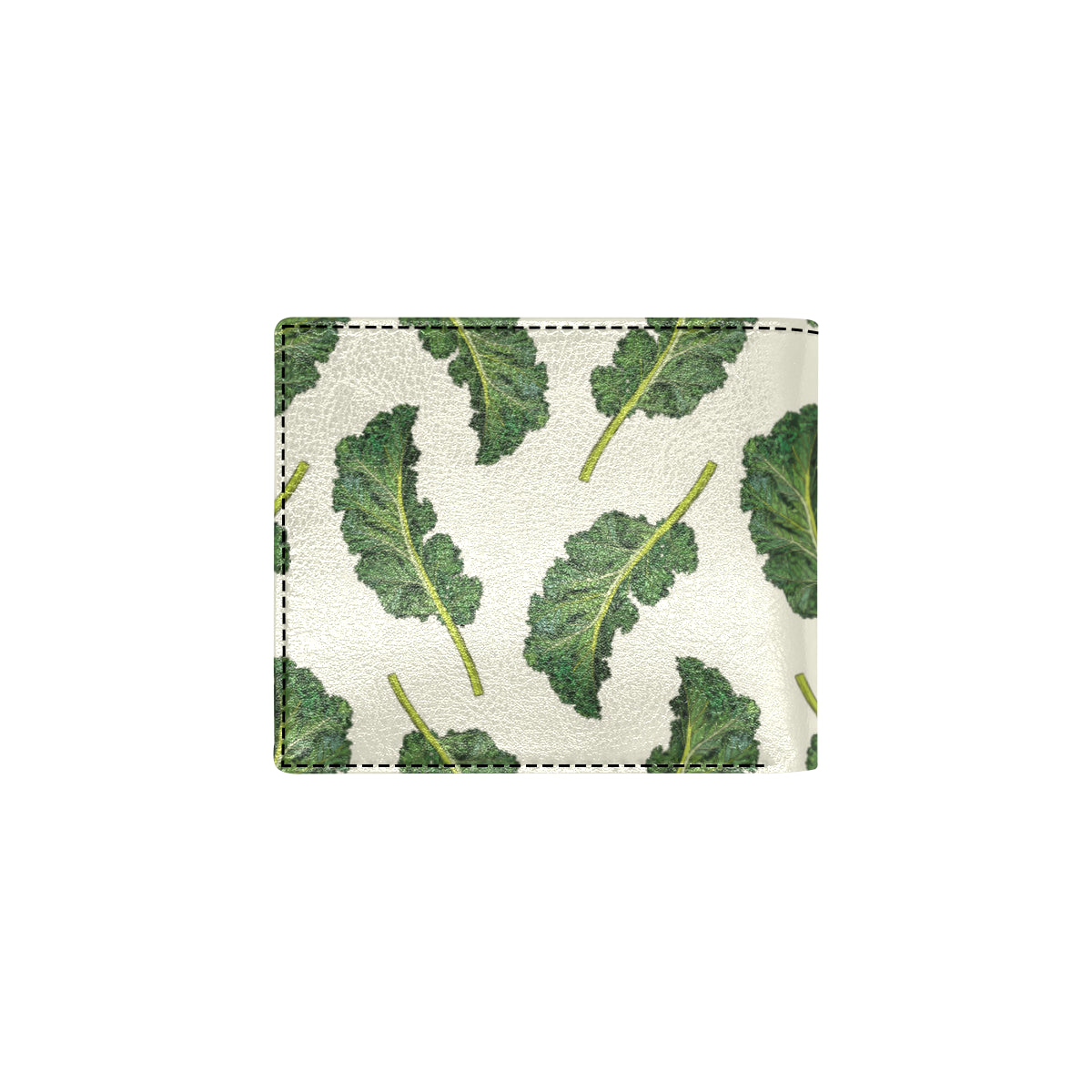 Kale Pattern Print Design 03 Men's ID Card Wallet