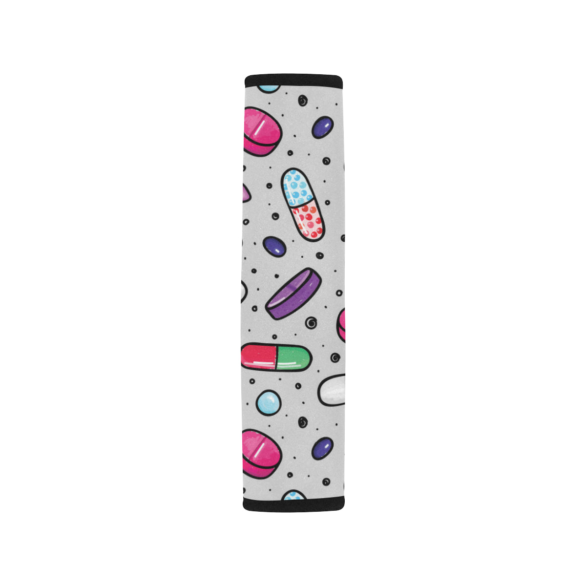 Pill Pattern Print Design A04 Car Seat Belt Cover