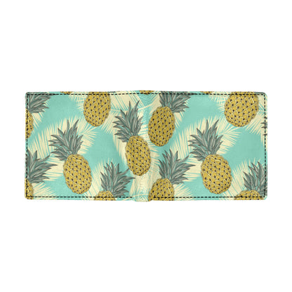 Pineapple Pattern Print Design PP03 Men's ID Card Wallet