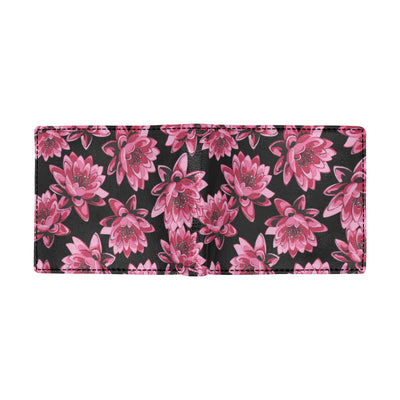 Lotus Pattern Print Design 03 Men's ID Card Wallet