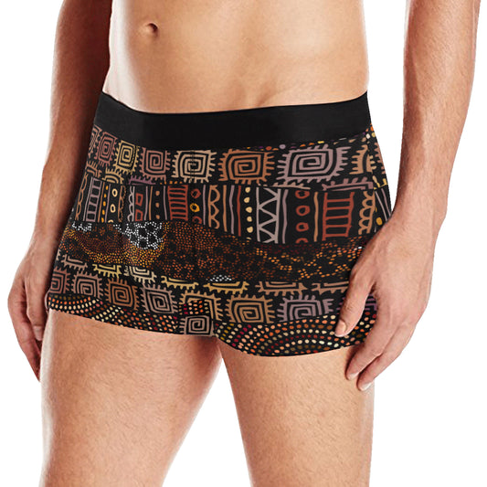African Pattern Print Design 07 Men's Boxer Briefs