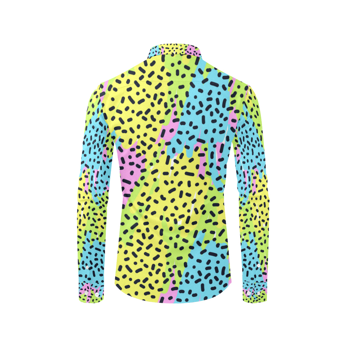 90s Pattern Print Design 2 Men's Long Sleeve Shirt
