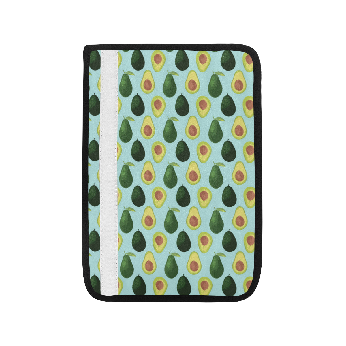 Avocado Pattern Print Design 04 Car Seat Belt Cover