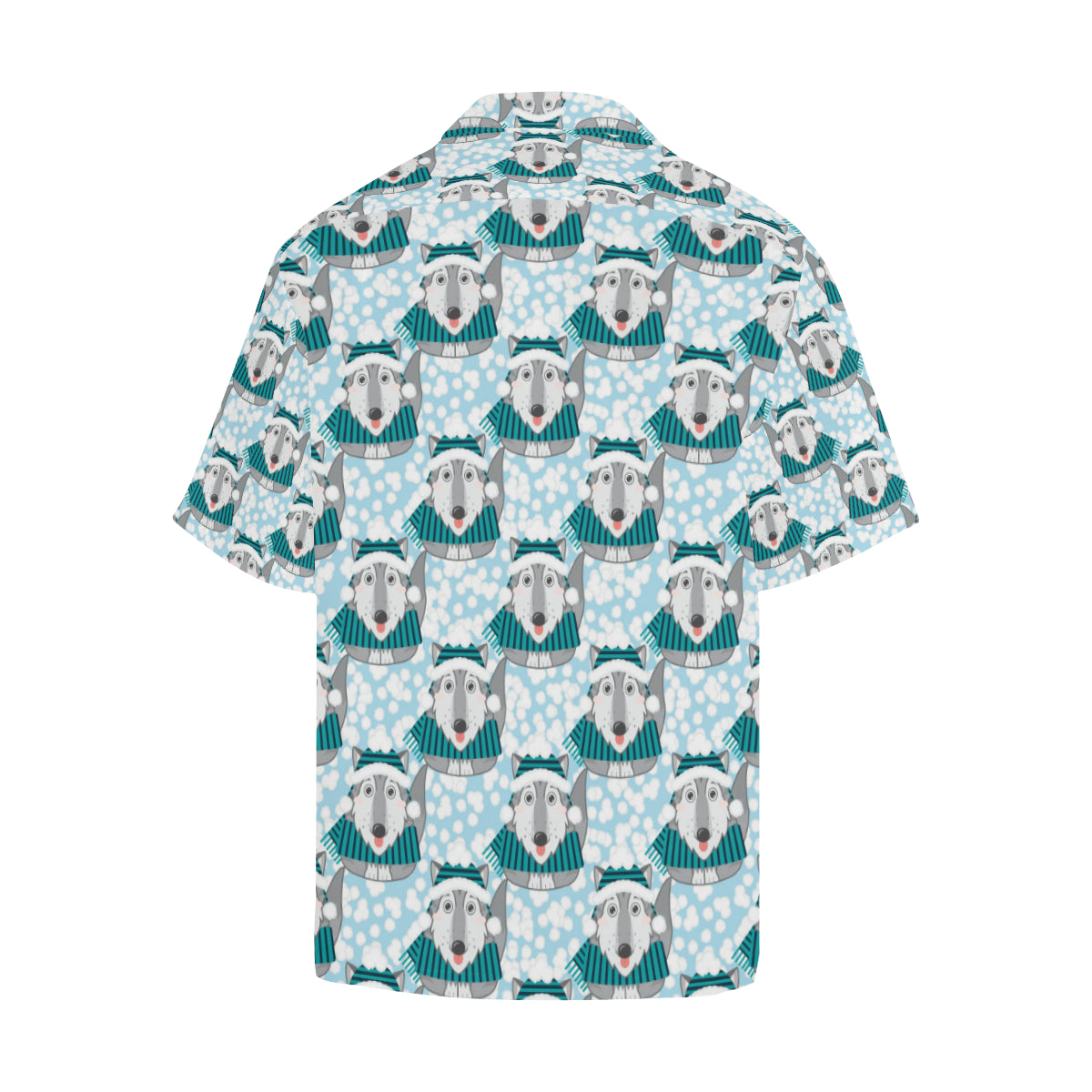 Alaskan Malamute Pattern Print Design 01 Men's Hawaiian Shirt
