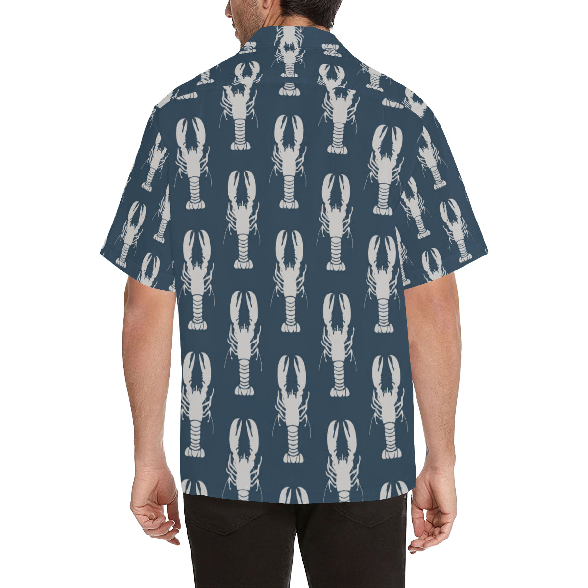 Lobster Pattern Print Design 02 Men's Hawaiian Shirt