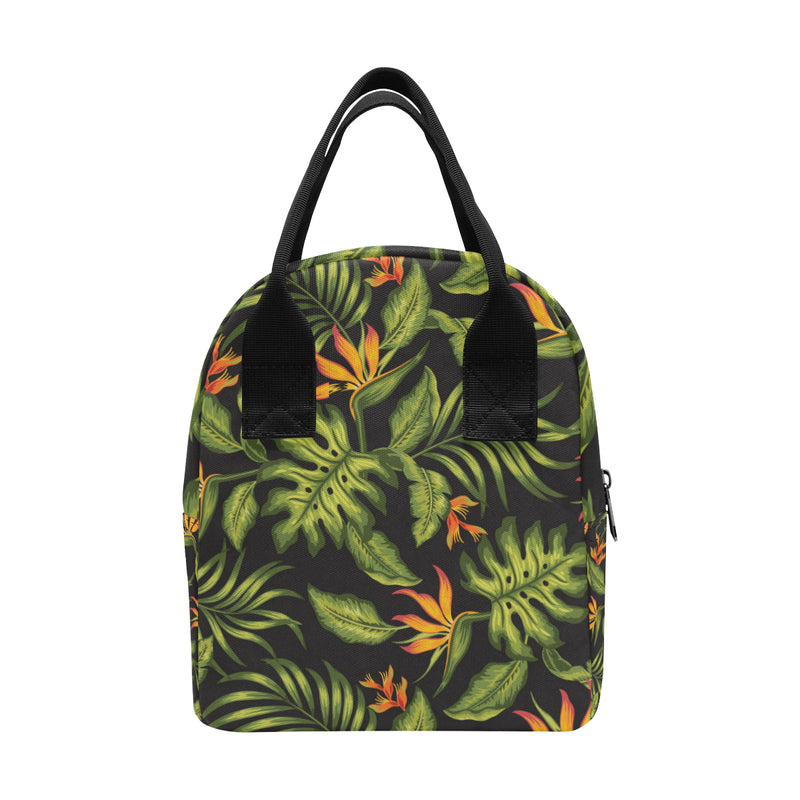 Bird Of Paradise Pattern Print Design BOP013 Insulated Lunch Bag