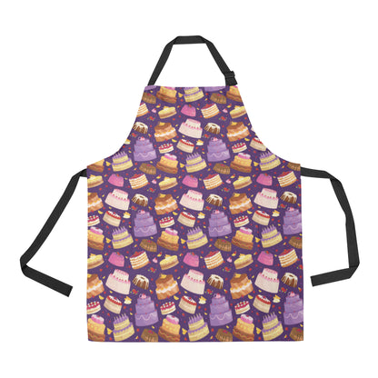 Cake Pattern Print Design 05 Apron with Pocket