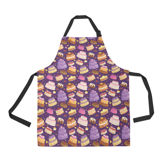 Cake Pattern Print Design 05 Apron with Pocket