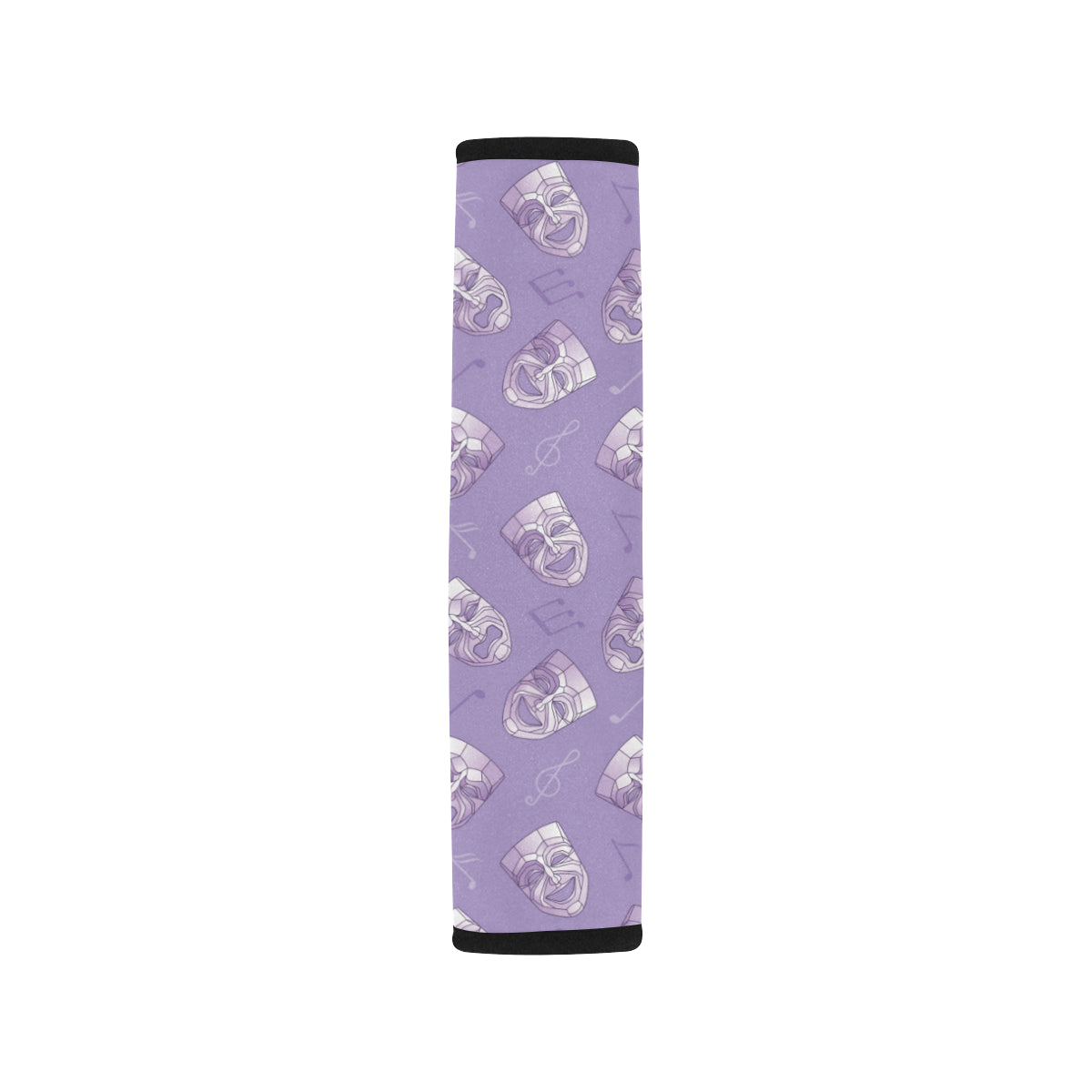 Acting Mask Pattern Print Design 05 Car Seat Belt Cover