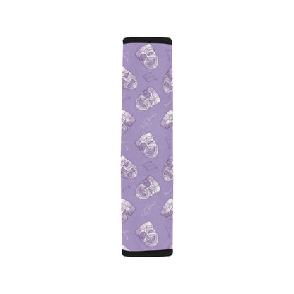 Acting Mask Pattern Print Design 05 Car Seat Belt Cover