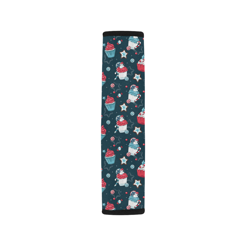 Cupcake Pattern Print Design 03 Car Seat Belt Cover