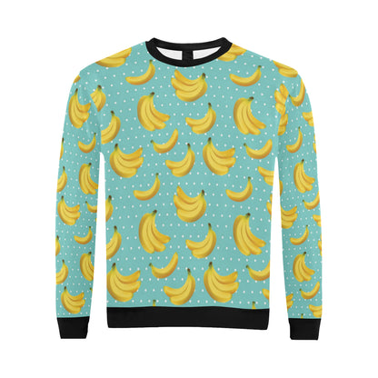 Banana Pattern Print Design BA02 Men Long Sleeve Sweatshirt
