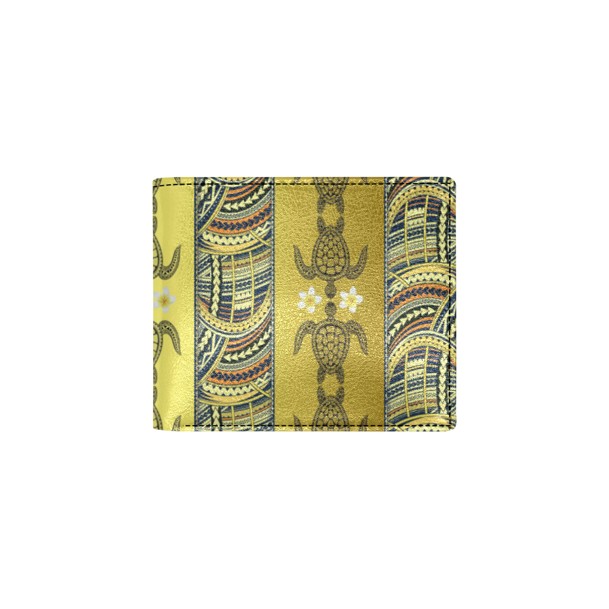 Polynesian Turtle Hawaiian Design Print Men's ID Card Wallet