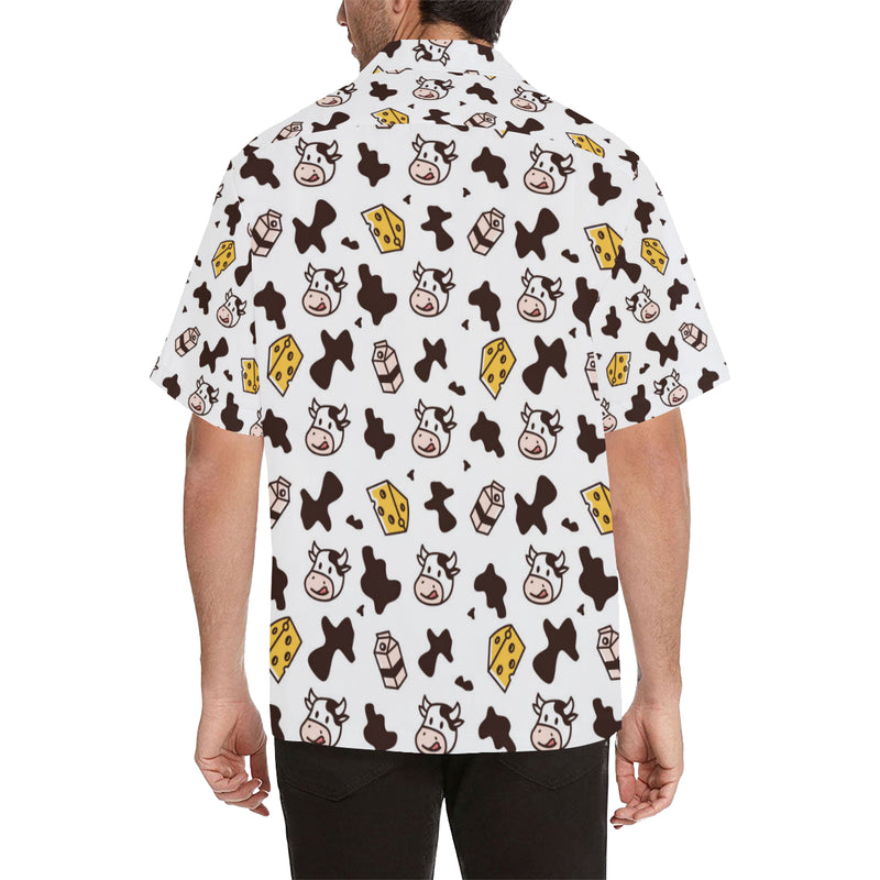 Cow Pattern Print Design 06 Men's Hawaiian Shirt