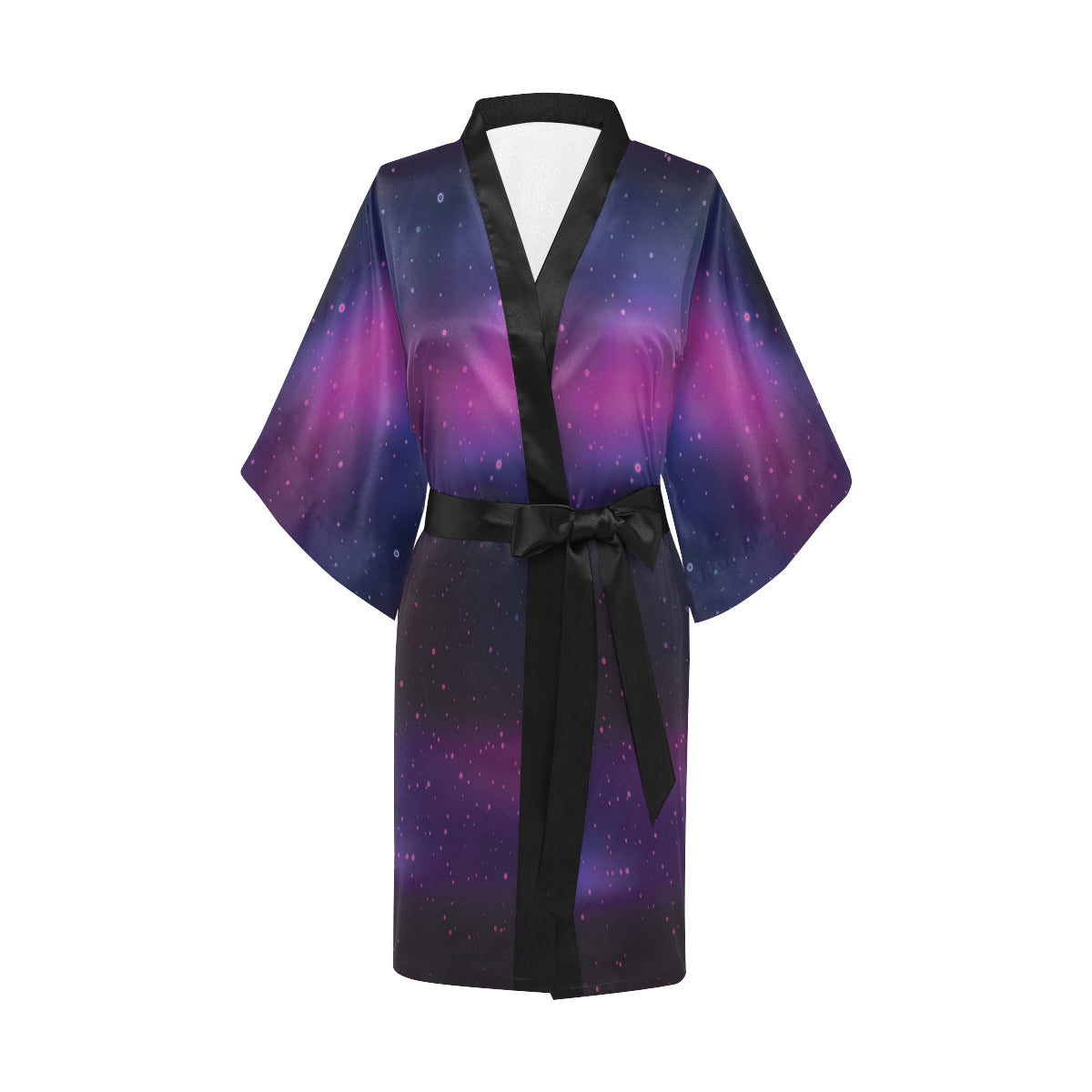Night sky Pattern Print Design A04 Women's Short Kimono