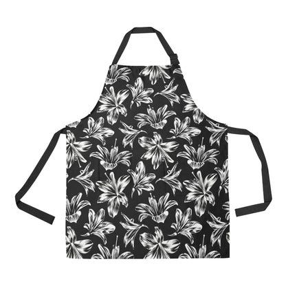 Amaryllis Pattern Print Design AL04 Apron with Pocket
