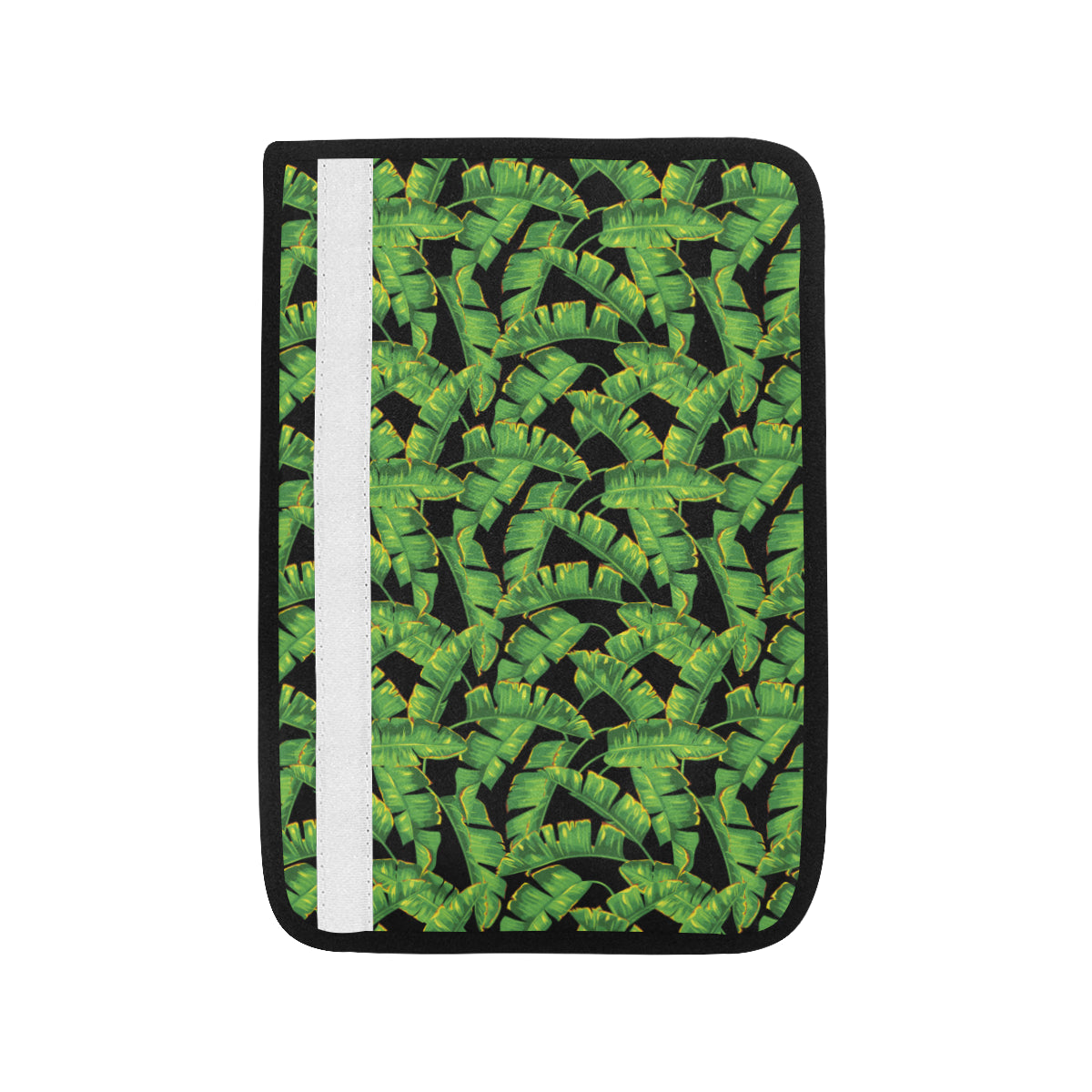 Banana Leaf Pattern Print Design 03 Car Seat Belt Cover