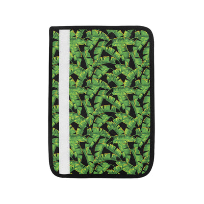Banana Leaf Pattern Print Design 03 Car Seat Belt Cover