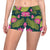 Water Lily Pattern Print Design WL09 Yoga Shorts