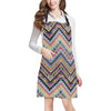 Multicolor zigzag Tribal Aztec Apron with Pocket