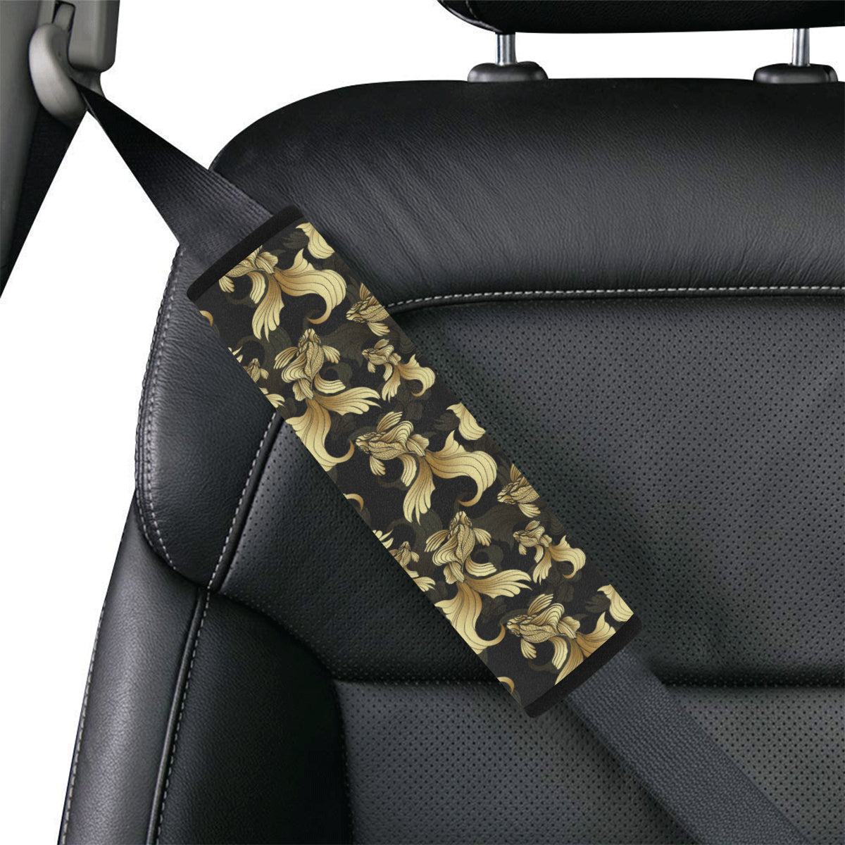 Goldfish Pattern Print Design 02 Car Seat Belt Cover