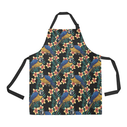 Macaw Pattern Print Design 01 Apron with Pocket