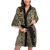 Cheetah Pattern Print Design 02 Women's Short Kimono