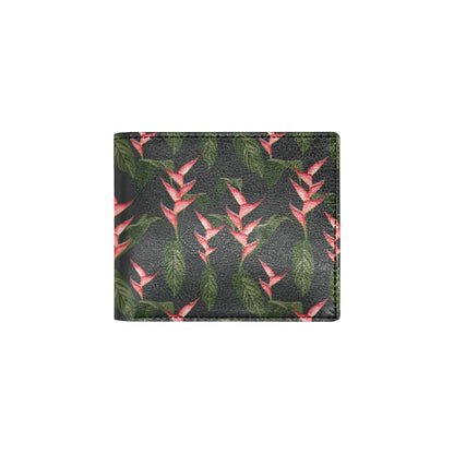 Heliconia Pattern Print Design HL07 Men's ID Card Wallet