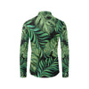 Green Fresh Tropical Palm Leaves Men's Long Sleeve Shirt