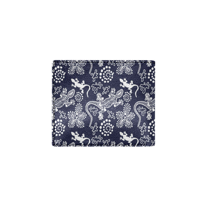 lizard Pattern Print Design 03 Men's ID Card Wallet