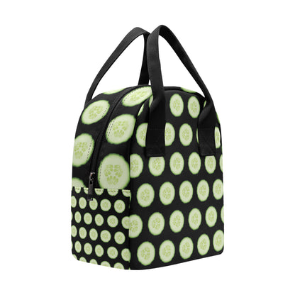 Cucumber Pattern Print Design CC02 Insulated Lunch Bag