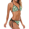 Green Pattern Tropical Palm Leaves Bikini