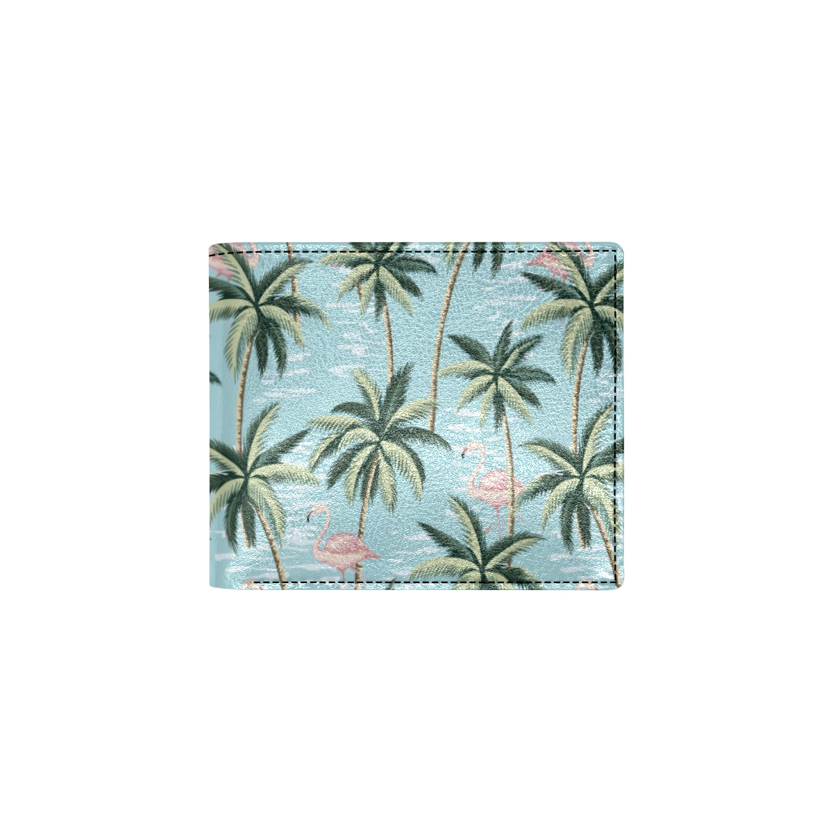 Palm Tree Pattern Print Design PT05 Men's ID Card Wallet