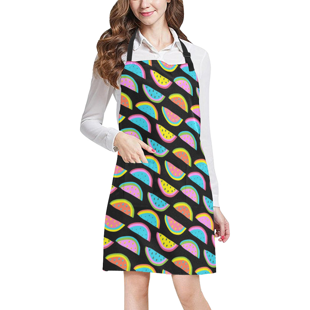 Watermelon Pattern Print Design WM08 Apron with Pocket