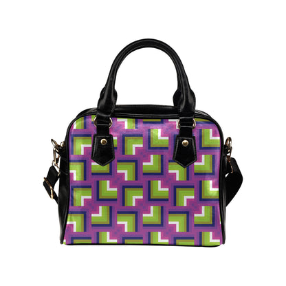 Optical illusion Pattern Print Design A05 Shoulder Handbag