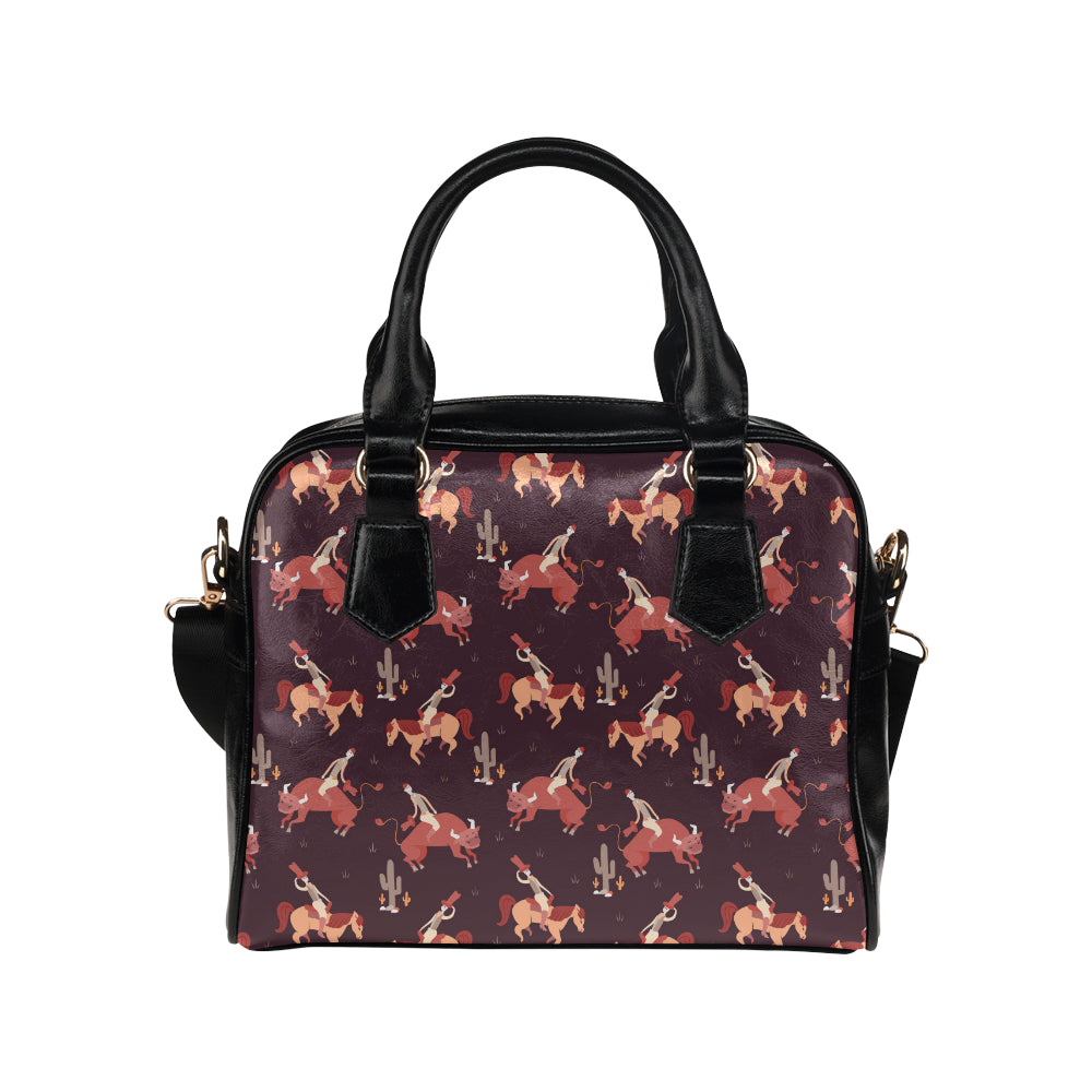 Rodeo Pattern Print Design A01 Shoulder Handbag